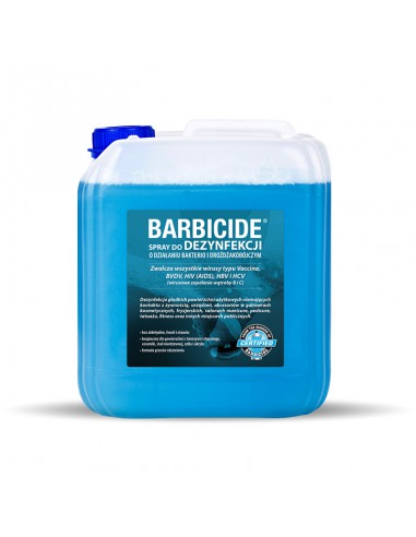 BARBICIDE Spray do dezynfekcji wszystkich powierzchni bez zapachu - uzupełnienie 5l
