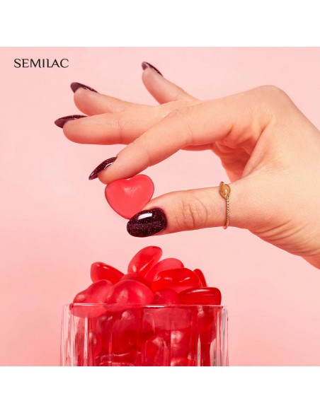SEMILAC 393 LAKIER H SPARKLING BLACK CHERRY 7ML.