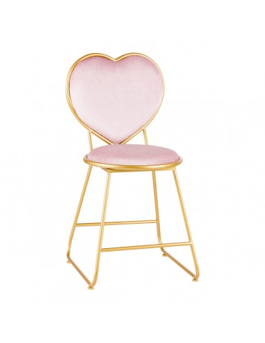 Krzesło Velvet MT-309 złoto różowe