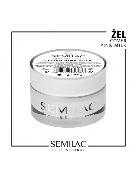 SEMILAC PROF.ŻEL BUILDER GEL COVER PINK MILK 45G