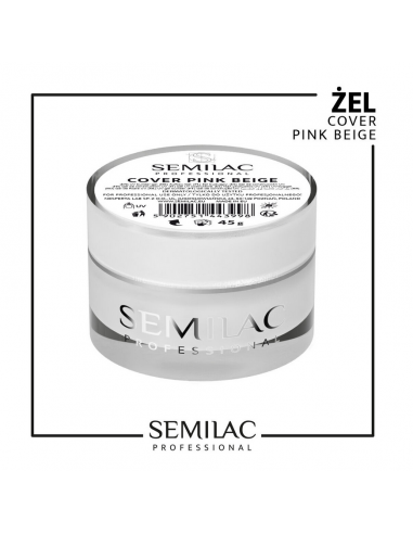 SEMILAC PROF.ŻEL BUILDER GEL COVER PINK BEIGE 45G