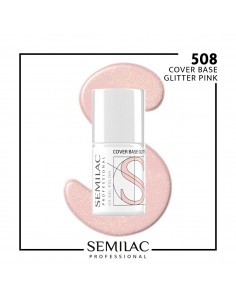 SEMILAC PROFESSIONAL BAZA 508 COVER GLITTER PINK 1