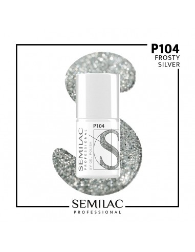 Semilac Professional P104 Frosty Silver 7 ml.