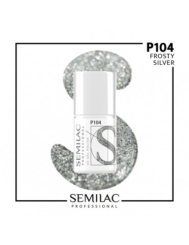 Semilac prof.P104 frosty silver 7ml