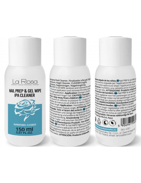 La Rosa Nail Prep & Gel Wipe Ipa Cleaner 150 ml