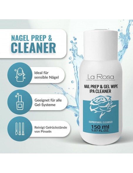 La Rosa Nail Prep & Gel Wipe Ipa Cleaner 150 ml