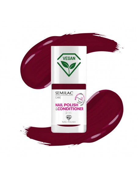 Semilac 020 Lakier Klasyczny z Odżywką 2w1 7 ml.