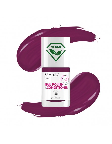 Semilac 027 Lakier Klasyczny z Odżywką 2w1 7 ml.