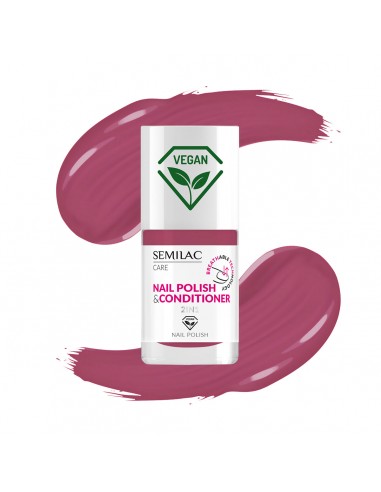 Semilac 028 Lakier Klasyczny z Odżywką 2w1 7 ml.