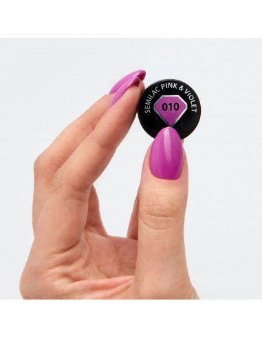 Semilac 010 Pink & Violet 7 ml.