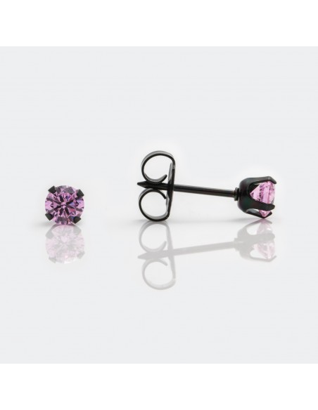 Studex 7517-0150 Cubic Zirconia 4 mm Różowa Cyrkonia