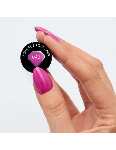 Semilac 043 Electric Pink 7 ml.