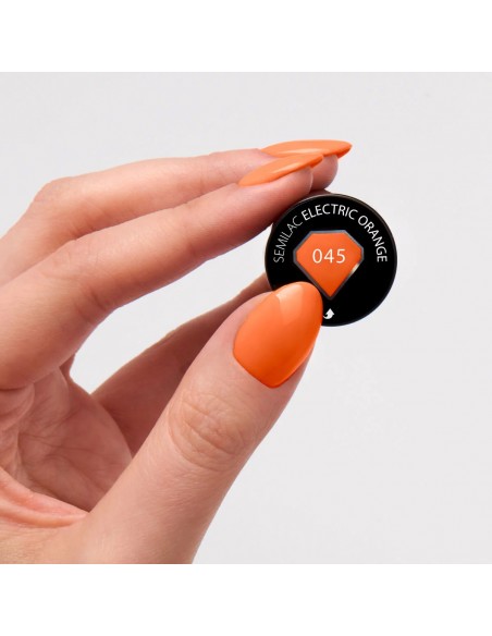 Semilac 045 Electric Orange 7 ml.
