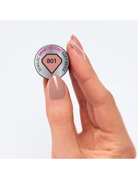 Semilac 801 Smart Extend Soft Beige 7 ml.