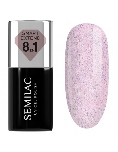 Semilac 806 Smart Extend Glitter Delicate Pink...