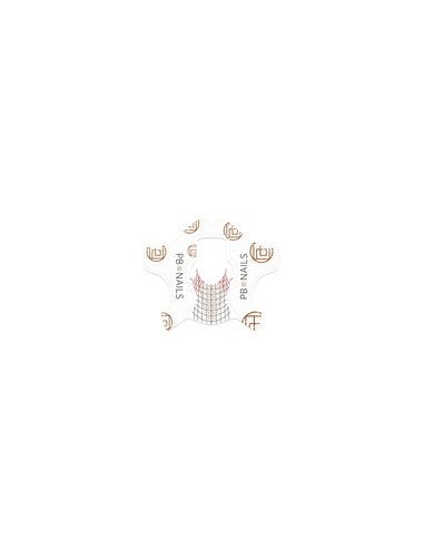 PB Nails Clear Nail Forms Rolka 300 Szt.