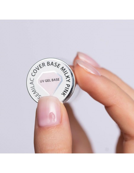 Semilac Baza Cover Milky Pink 7 ml.