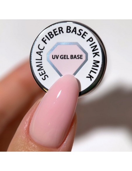 Semilac Baza Fiber Pink Milk 7 ml.