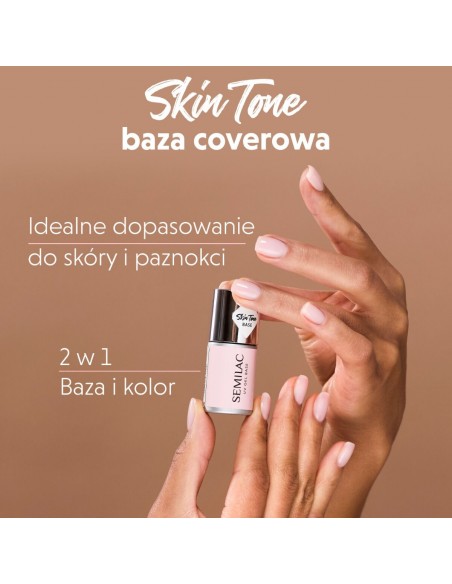 Semilac Baza Cover Ecru 7 ml.