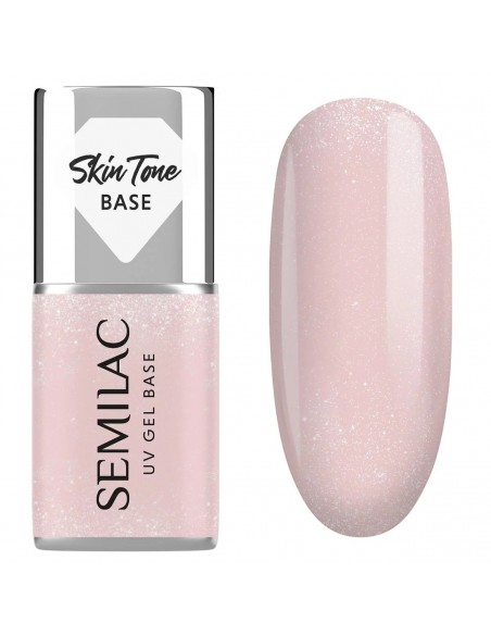Semilac Baza Cover Glitter Beige 7 ml.