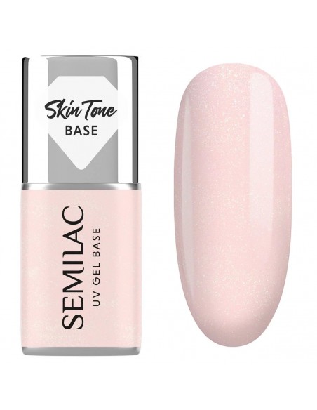 Semilac Baza Cover Glitter Rose 7 ml.