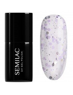 Semilac 925 Silver & Violet Drops 7 ml.