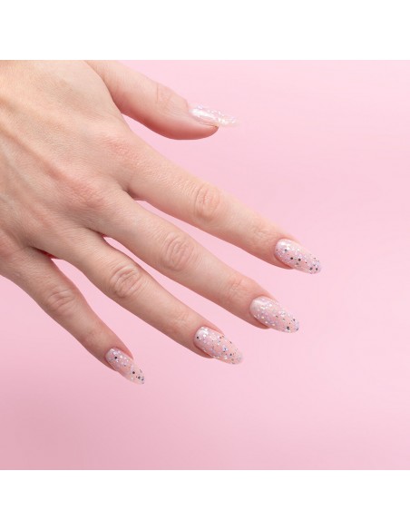 Semilac 925 Silver & Violet Drops 7 ml.