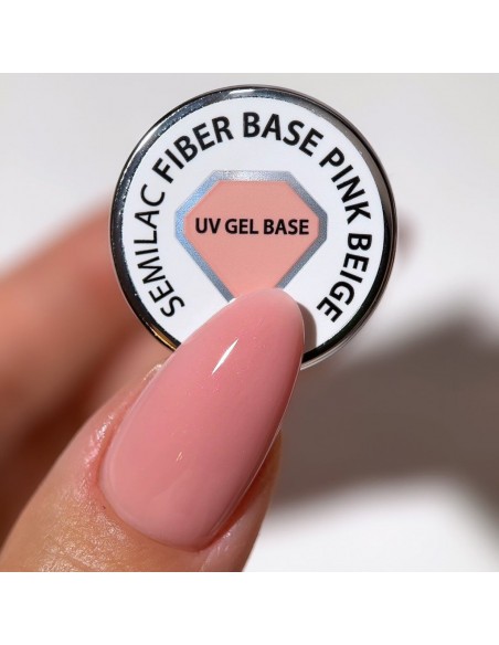 Semilac Baza Fiber Pink Beige 7 ml.