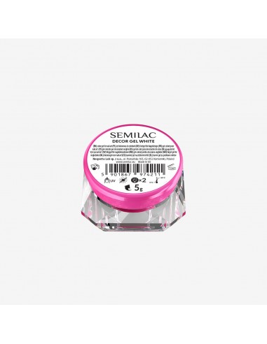 Semilac Decor Gel White 5 g.