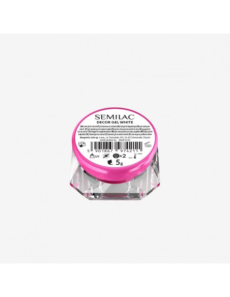 Semilac Decor Gel White 5 g.