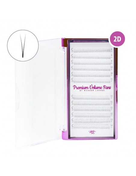 Wonder Lashes Rzęsy Premium Volume 2D D-0,07 9 mm.