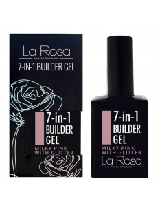 LG32 7 in1 Builder Gel UV/LED Milky Pink With Glitter w...