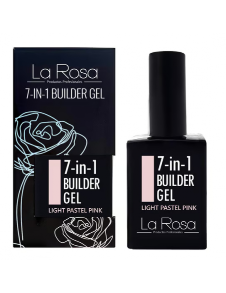 LG38 7 in1 Builder Gel UV/LED Light Pastel Pink w butelce 15 ml