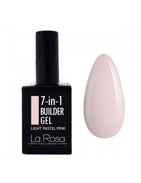 LG38 7 in1 Builder Gel UV/LED Light Pastel Pink w butelce 15 ml