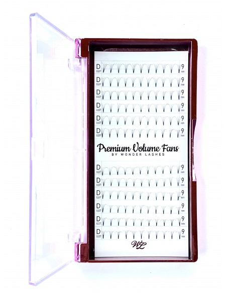 WONDER LASHES RZĘSY PREMIUM VOLUME 4D D 0,07 DŁ.9